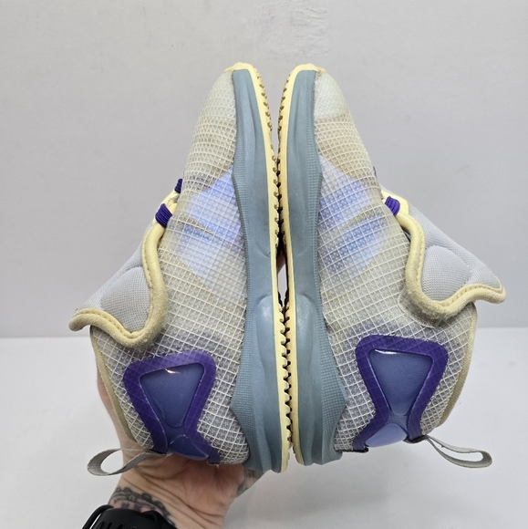 Nike | LeBron 19 TD 'Easter' pastel yellow sporty activewear sneakers Toddler 9 - Picture 9 of 11